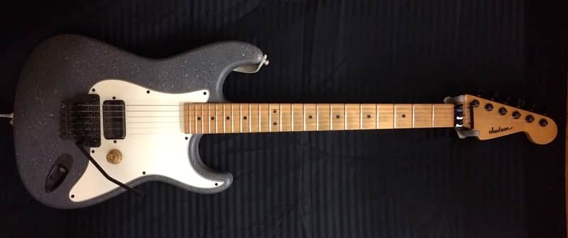 Jackson Strat type 1986 Gray Stone "Zolatone" image 1
