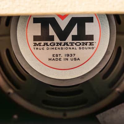 Magnatone Kingston 12W 1x12” Combo Amp w/ Reverb – Blonde w/ Oxblood image 9