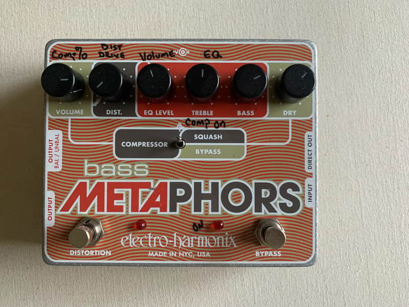 Electro-Harmonix Bass Metaphors Preamp / EQ / Comp 2008 - 2019 - Red image 1