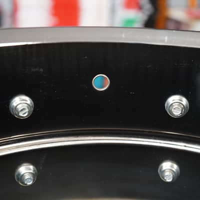 Vintage 1984 USA LUDWIG Lud-A-Loy 6.5x14" Aluminum With Bow Tie Lugs Snare Drum image 7