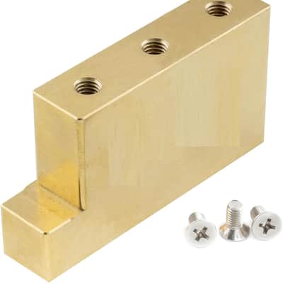 Solid 32mm Fat Brass L Shape Tremolo Block for Locking Tremolo Bridge Electric Guitar image 1