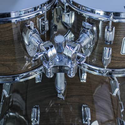 Rogers Londoner V Drum Kit – 1977 Big R Era – New Mahogany – Complete Memriloc Hardware image 12