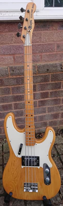 MAYA TL-14 Telecaster Bass Copy - 1970's Natural image 1