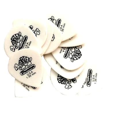 Dunlop Guitar Picks  12 Pack  Tortex White   Jazz III Size  1.35mm  4781.35