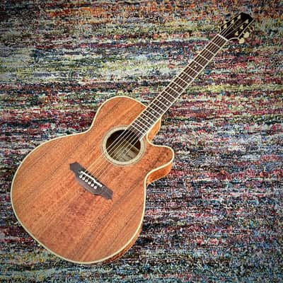 Takamine Legacy Series EF508KC Acoustic/Electric Guitar, Hawaiian Koa top, back, and sides, case image 2
