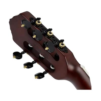 Ortega Guitars RTPSTD-SBK-L TourPlayer LH A/E Nylon - Satin Black - Open Box image 5
