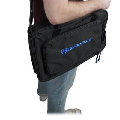 Rockville Heavy Duty Rugged Gig Bag DJ Case Fits Mackie ProFX6v3, Behringer FLOW 8, Zoom LiveTrak L-8 image 7