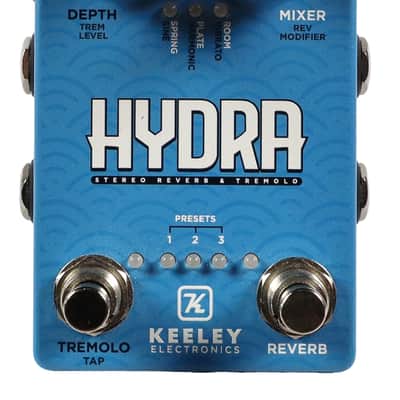 Keeley Hydra Stereo Reverb & Tremolo Electric Guitar Effects Pedal image 6