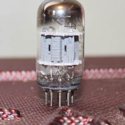 GE 12AY7 6072 GREY PLATE SQUARE GETTER TIGHT BALANCE TEST NOS+ VINTAGE 1960ISH image 2