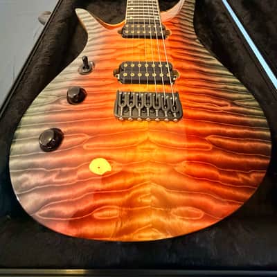 Vik Guitars Duality 7L Left-Handed Lefty LH Left "Pacific Sunset" image 4