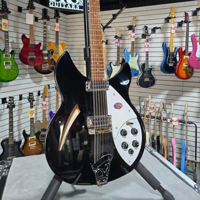 NEW 2024 Rickenbacker 330/12 Semi-Hollow Electric - Jetglo w/OHSC #744 image 5