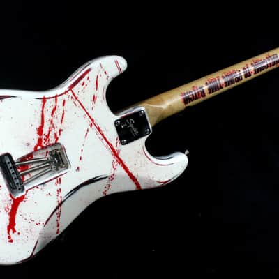 Custom Painted  and Upgraded Fender Squier CXS Strat With Matching Headstock-Aged and Relic'ed image 19