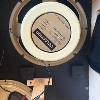 Mojotone 2x12 Internal Slant Black Speaker Cabinet loaded w/ 2x Celestion G12H-75 Creambacks image 8