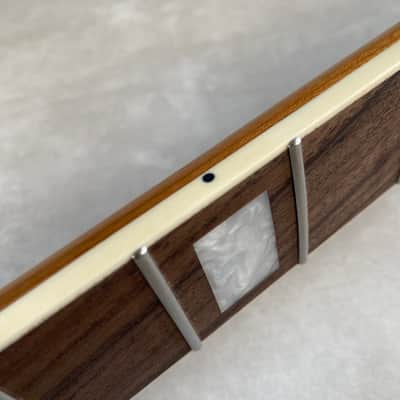 Roasted Maple Custom CBS Stratocaster Neck - Rosewood Fretboard -Nitro Satin - SS Frets - Bone nut image 11