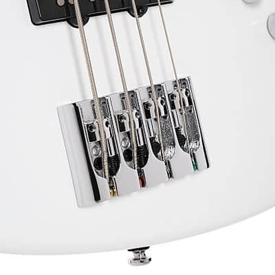 Cort Elrick New Jazz Standard NJS 4, 4-String Bass, White, Video Demo! image 5