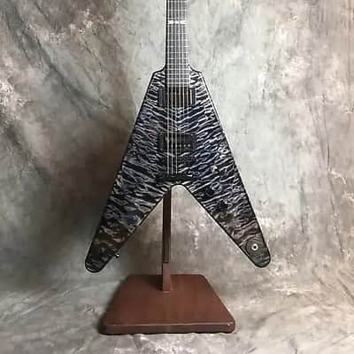 "from my Personal Collection" Black Diamond Custom Shop "Super-V Supreme" Guitar 5A Quilted Maple Top Hand Crafted In AMERICA image 4
