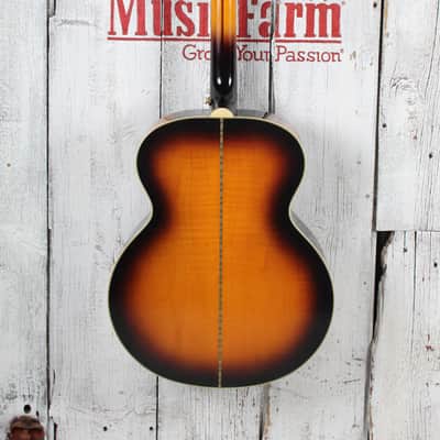 Epiphone J-200 Super Jumbo Acoustic Electric Guitar Aged Vintage Sunburst Gloss image 7