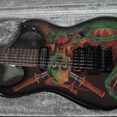 ESP Signature Series Guitars George Lynch Signature - Black w/ Skulls &amp; Snakes Graphic (PRE ORDER) image 4