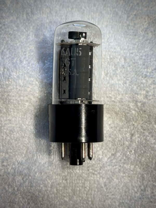 GE 6AU5 Vacuum Tube Circa-1960s-Glass Bild 1