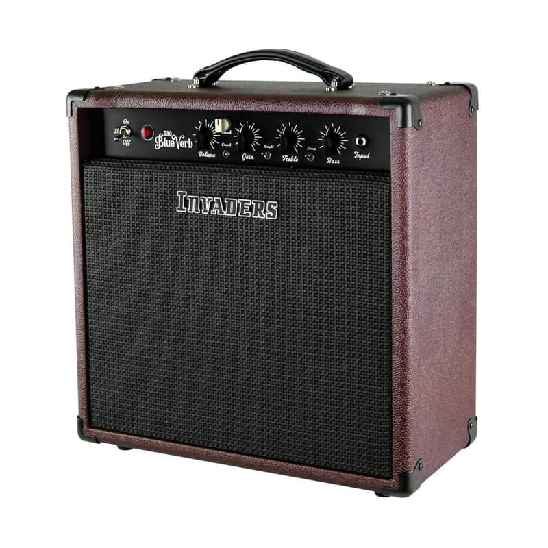 Invaders Amplification - 530 BlueVerb Guitar Combo Reverb 1x12" - 30W/15W - 6L6 - Black Cherry image 1