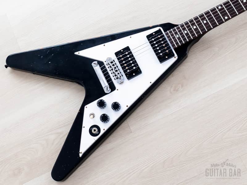 Gibson Custom Shop Kirk Hammett 1979 Flying V Murphy Lab Aged Ebony image 1