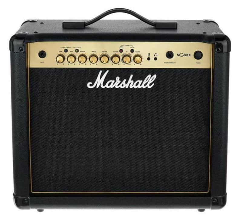 Marshall MG30GFX 30-watt, 4-channel 1x10" Guitar Combo Amplifier with 3-band EQ, Digital Effects/Reverb, Line In image 1