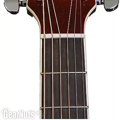Washburn EA15ITB Mini Jumbo Cutaway Flame Maple Top Mahogany Neck 6-String Acoustic-Electric Guitar image 5