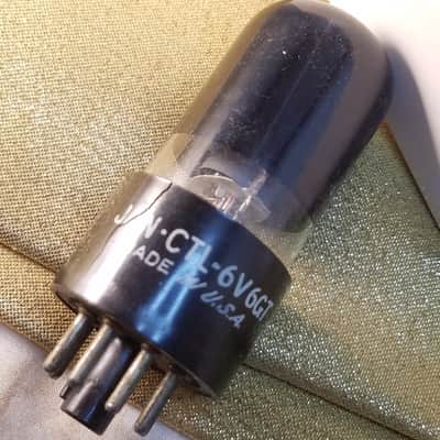 Tung-Sol JAN-CTL-6V6GT tNOS AT1000 TESTED Vacuum Tube greyglass military Premium Beam Power 6V6 1942-1952 image 1