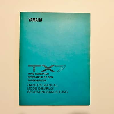 Yamaha TX7 - Owner’s Manual EN-FR-DE