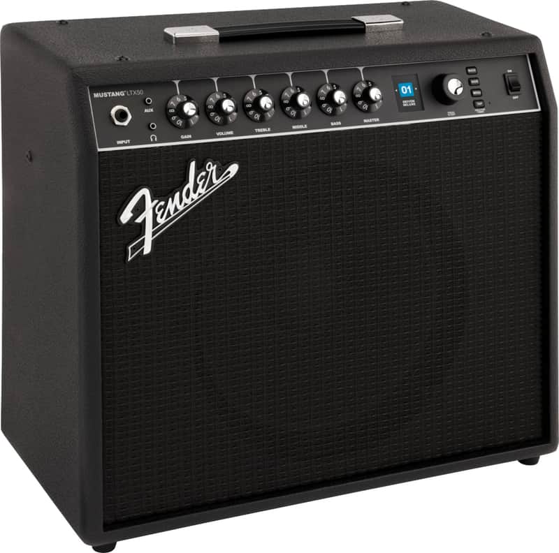 Fender Mustang LTX50 Electric Guitar Combo Amplifier, 50W, Black image 1