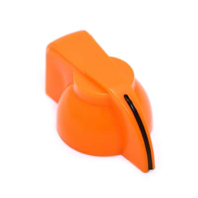 P-300RG (1) Orange Chicken Head Knob For 1/4" Solid  Shaft Guitar/Bass/Amp/Pedal
