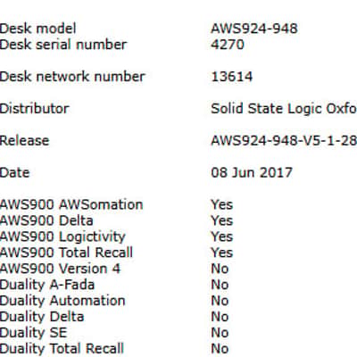 Solid State Logic AWS948 Delta 2017 image 25