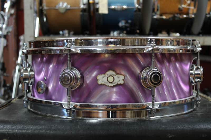 1970s Camco 5x14 Aristocrat Snare Drum in Purple Moire image 1