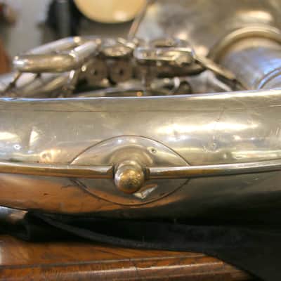 1960's Besson 3 Valve Vintage Bb Tuba 17" Bell Silver "50 Medals of Honor" image 5