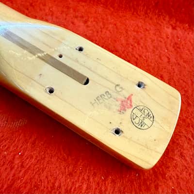 Fender Jazz Bass maple neck 4 bolt block inlay c 1970 original vintage USA 1969 1971 image 4