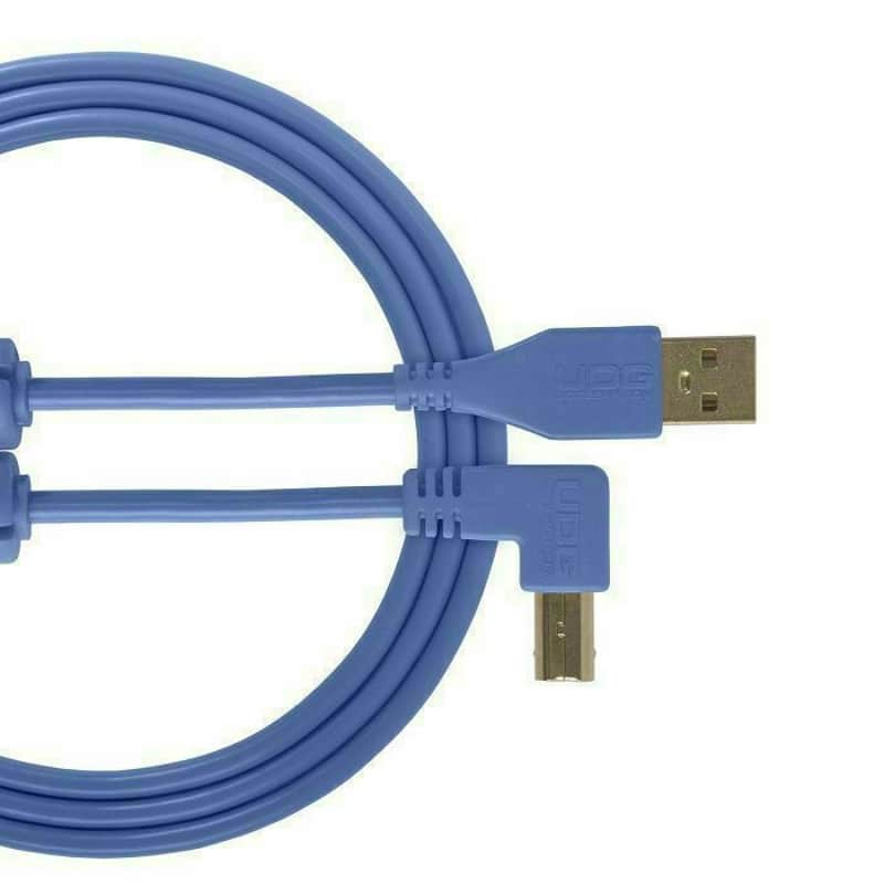 UDG Ultimate Angled USB-B To Straight USB-A 2.0 Audio Cable (blue, 3.0m) image 1