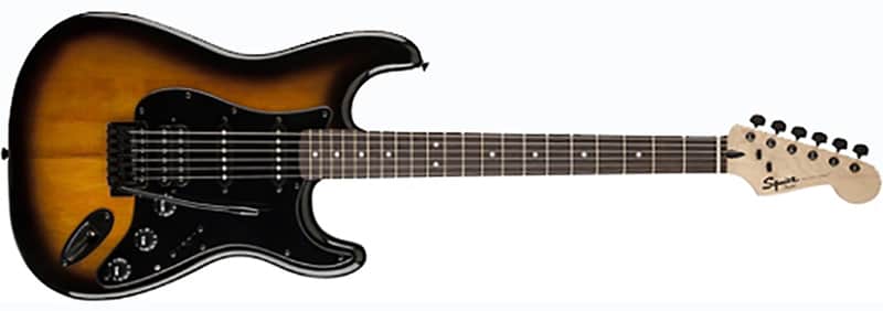 Squier FSR Bullet Stratocaster HSS Electric Guitar in 2 Tone | Reverb