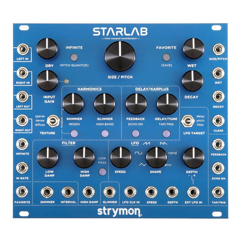 Strymon StarLab Time-Warped Reverberator Eurorack Module image 1