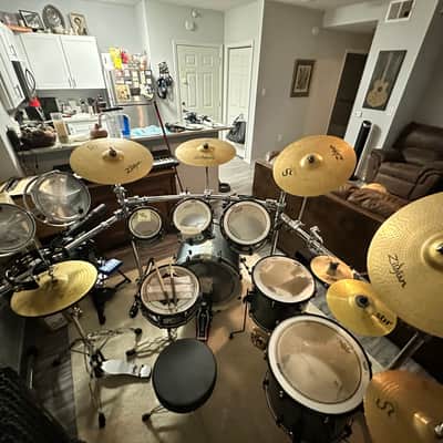 PDP PDP by DW Double Drive 8-Piece Shell Pack Gray Metal 2020 - Pdp By Dw Double Drive 8 Piece Shell Pack Gray Metal image 3