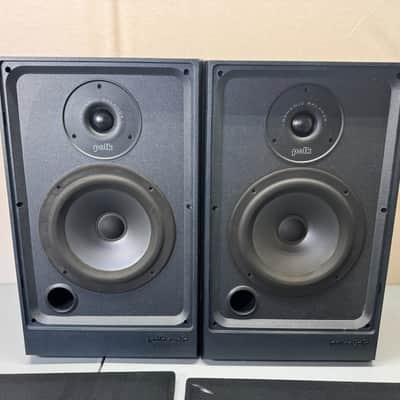 Polk Audio S4 Bookshelf Speakers HiFi Stereo Vintage Home Audio Black Left Right image 1