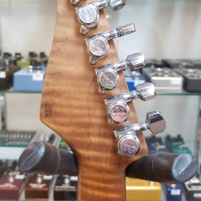 used 2019 Suhr Classic S Antique Custom with Roasted Flame Maple Neck in Lake Placid Blue, Very Good Condition with Gig Bag image 11