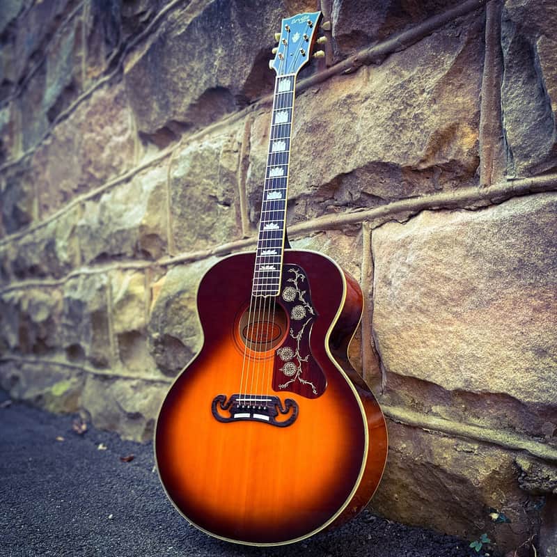 1989 Orville by Gibson Jumbo J-200 Acoustic-Electric - Sunburst image 1