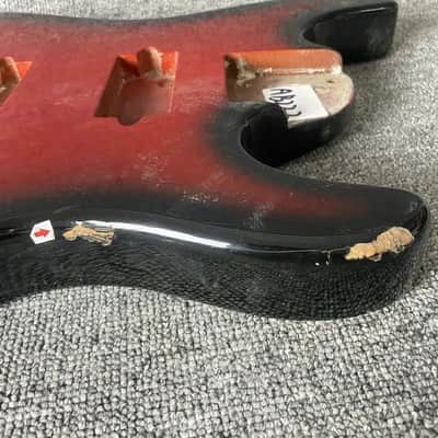 DIY Project Custom Red Burst HH Guitar Basswood Body image 3