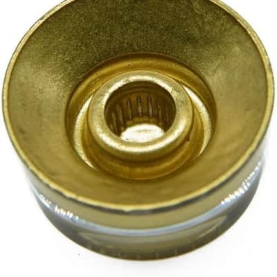 4x Metric Black with Gold Custom Guitar Speed Dial Knobs Control Knobs for Epi Les Paul/Import Guitar Bass w/Coarse 5.8mm Split Pots image 2