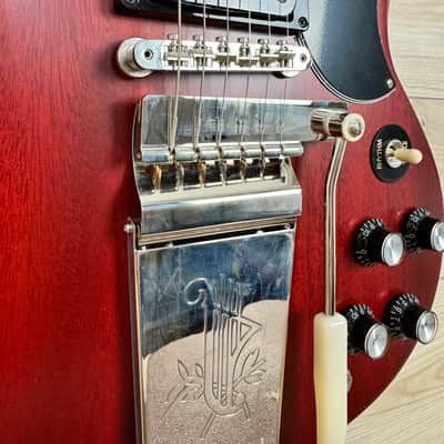 Gibson SG Standard '61 Faded with Maestro Vibrola - Vintage Cherry Satin image 4