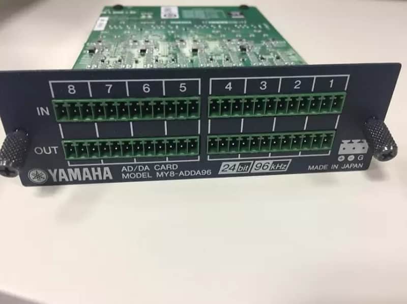 (Mint) Yamaha MY8ADDA96 8 In/8 Out interface card - works with various Yamaha mixers and consoles image 1