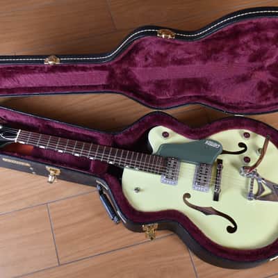 Gretsch G6118T-SGR Players Edition Anniversary 2-Tone Smoke Green Bigsby image 4