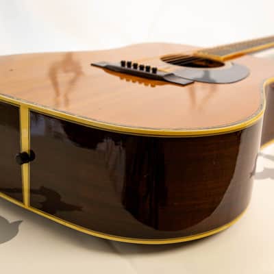 Yamaki F-185 1970s Solid Wood Dreadnaught Folk image 17