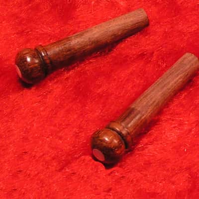6 CHEVILLES Palissandre ACOUSTIC GUITAR rosewood PINS dot pearl Slotted 5,3mm image 2