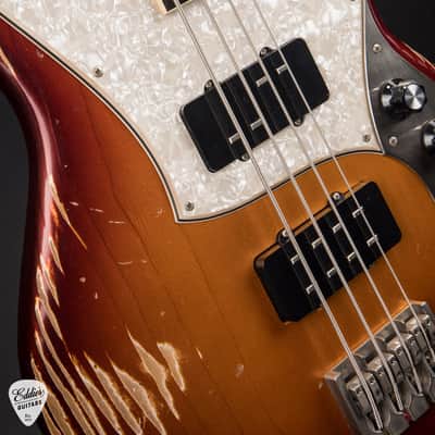Novo Ivorus Bass Fretless - Mayan Burst #26122 image 12